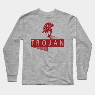 Trojan in red (Solid Graphic Version) Long Sleeve T-Shirt